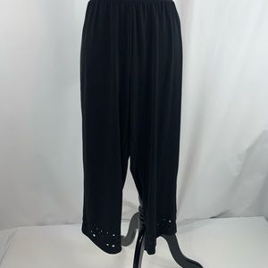 Christopher & Banks Dress Capri Pants Black